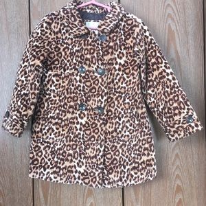 Gap baby leopard print puffer coat